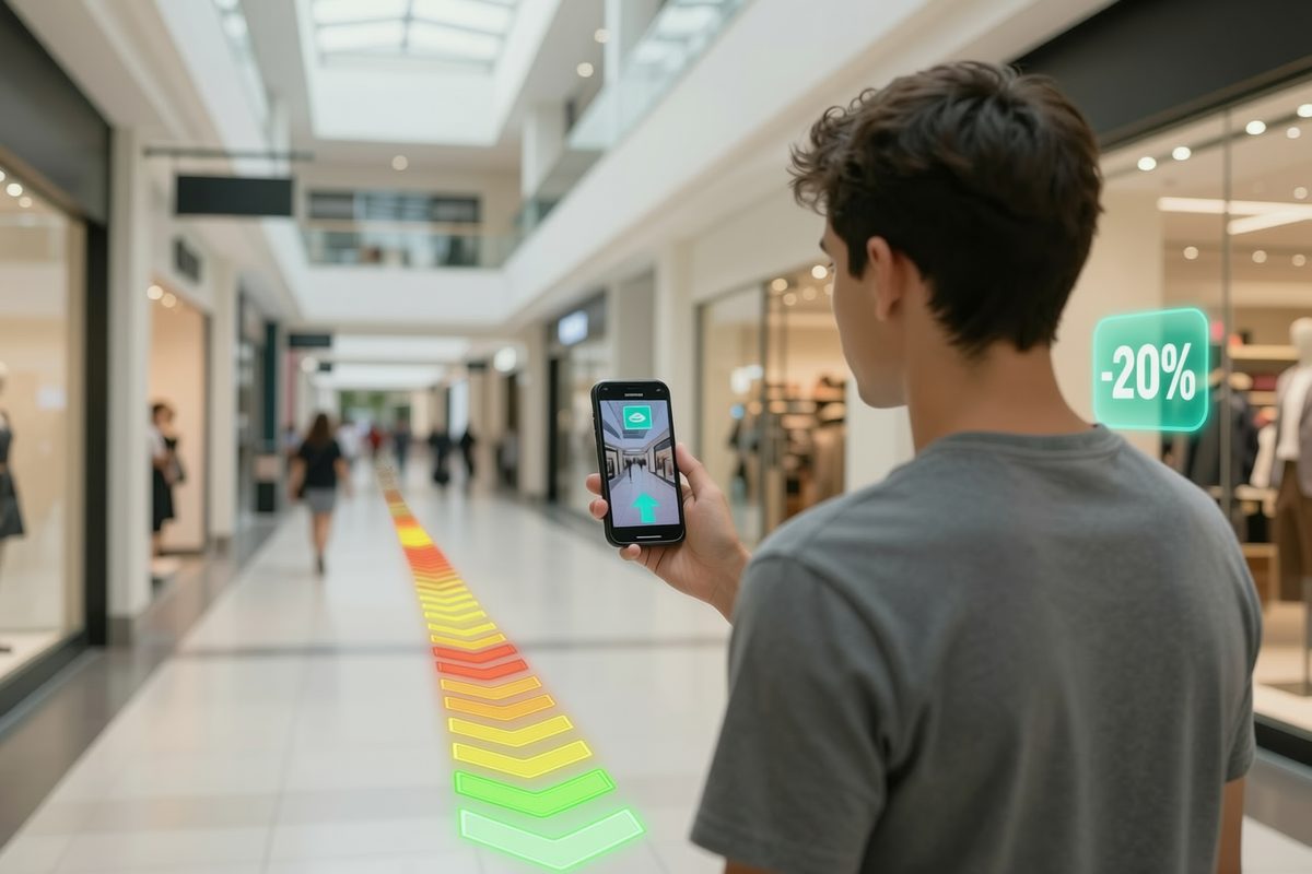 AR shopping mall wayfinding